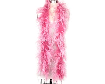Rose Pink 2ply Economy Ostrich Feather Boa