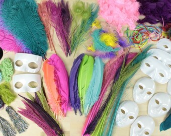 25 Pcs MINI PEACOCK Natural EYE Feathers 4-10/" Pads//Trim//Hat//Halloween//Costume