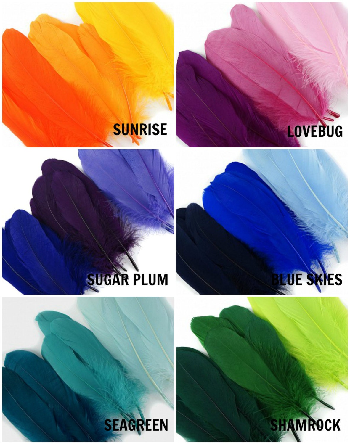 Goose Nagorie Dyed Feathers  Buy 5-6 Inches Bulk Feathers – Zucker Feather  Products, Inc.