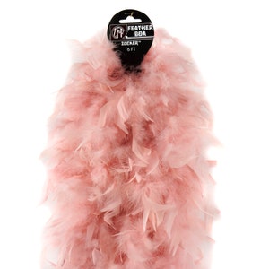 120 Gram Chandelle Feather Boa Champagne 2 Yards For Party Favors, Kids Craft & Dress Up, Dancing, Wedding, Halloween, Costume ZUCKER®
