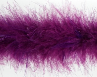 PURPLE Marabou Feather Boas 20 Grams 2 Yards For DIY Art Crafts Carnival Fashion Halloween Costume Design Home Decor ZUCKER®