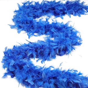 60 Gram Chandelle Feather Boa, Dark Turquoise 2 Yards For Party Favors, Kids Craft & Dress Up, Dancing, Wedding, Halloween, Costume ZUCKER®