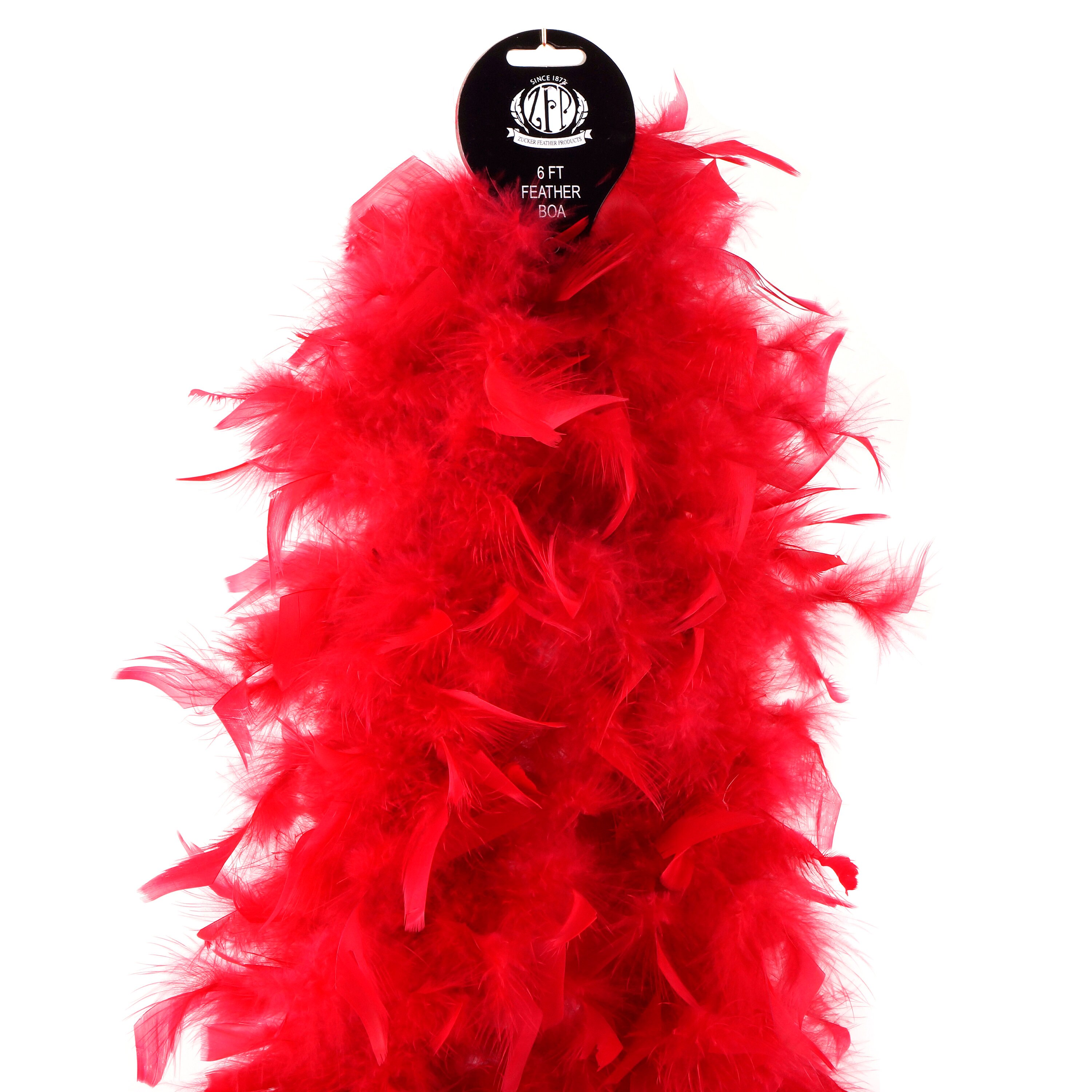 60 Gram Chandelle Feather Boa, Red 2 Yards For Party Favors, Kids Craft