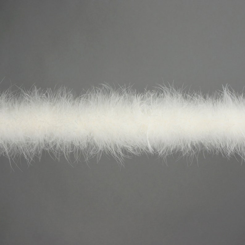 IVORY Marabou Feather Boa Heavy Weight 25 Gram 2 Yards For DIY Art Crafts Carnival Fashion Halloween Costume Design Home Decor ZUCKER\u00ae