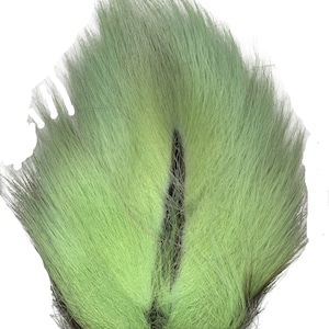 Deer Tails Dyed Mint Green (MG) over Natural - For Fly Fishing, Fly Tying ZUCKER®
