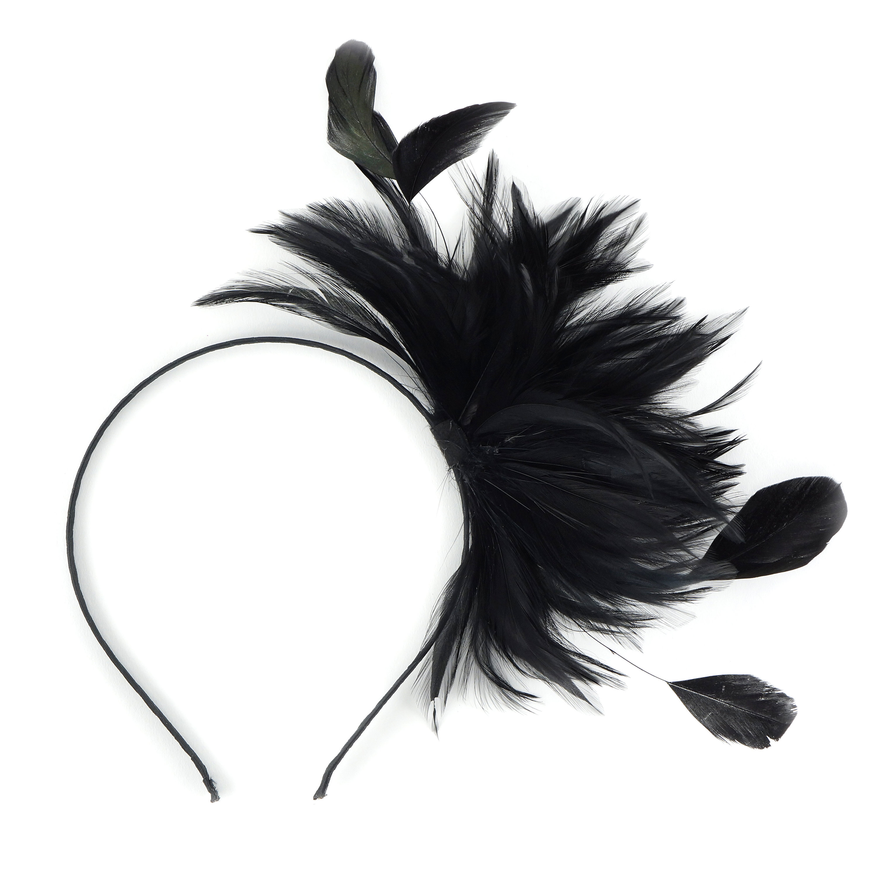 Black Feather Headband For Special Event, Prom and Weddings Feather