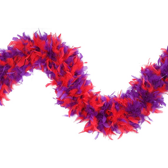 120 Gram Chandelle Feather Boas Red and Purple Mix 2 Yards for Red Hat  Ladies, Party Favors, Dress Up, Dancing, Halloween, Costume ZUCKER® -   Denmark