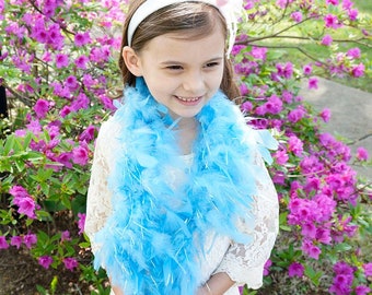 Princess Chandelle Feather Boa Fairytale Blue & Opal Lurex 1 Yards For Party Favors, Kids Craft, Dress Up, Dance, Halloween, Costume Zucker®