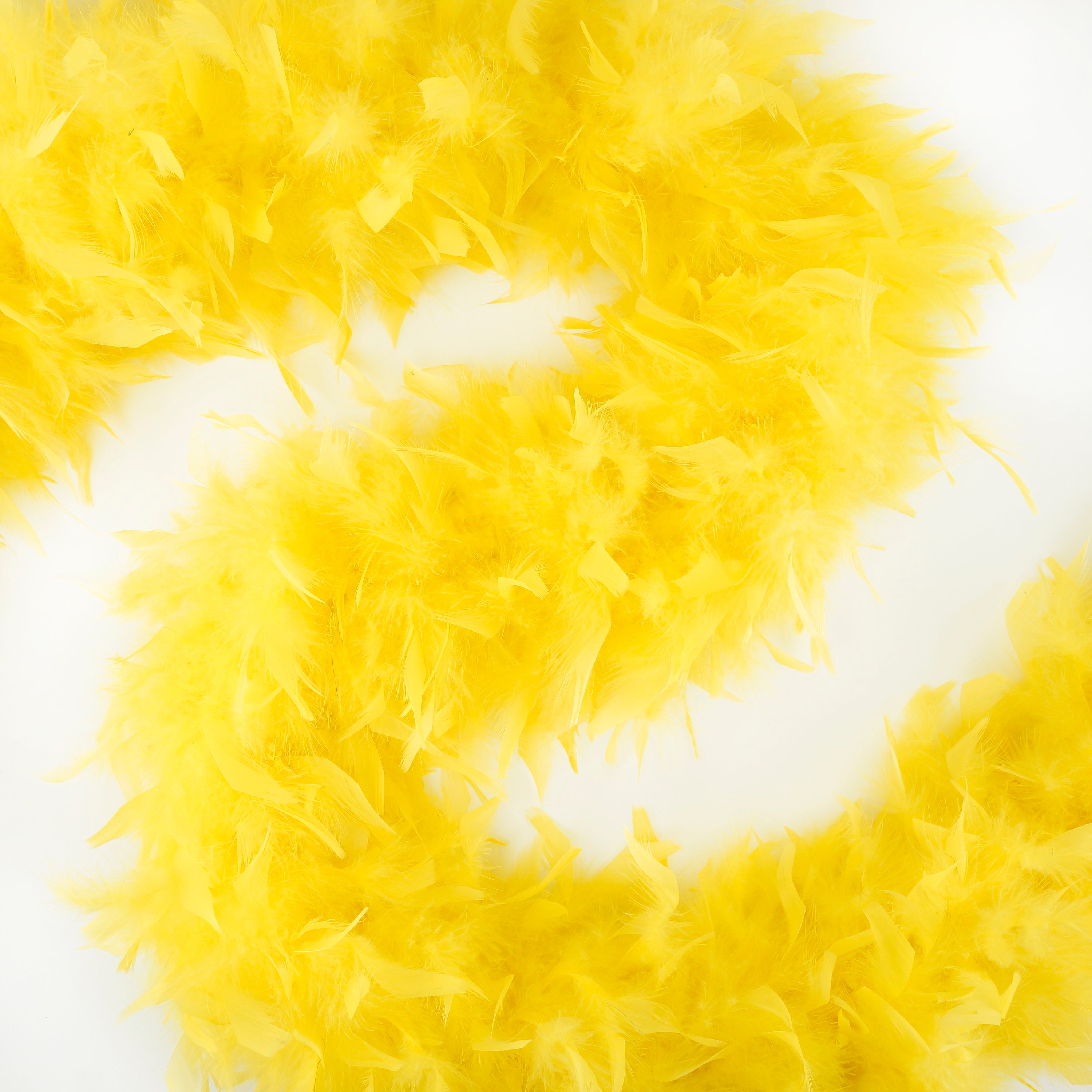 120 Gram Chandelle Feather Boa Yellow 2 Yards For Party Favors, Kids Craft & Dress Up, Dancing
