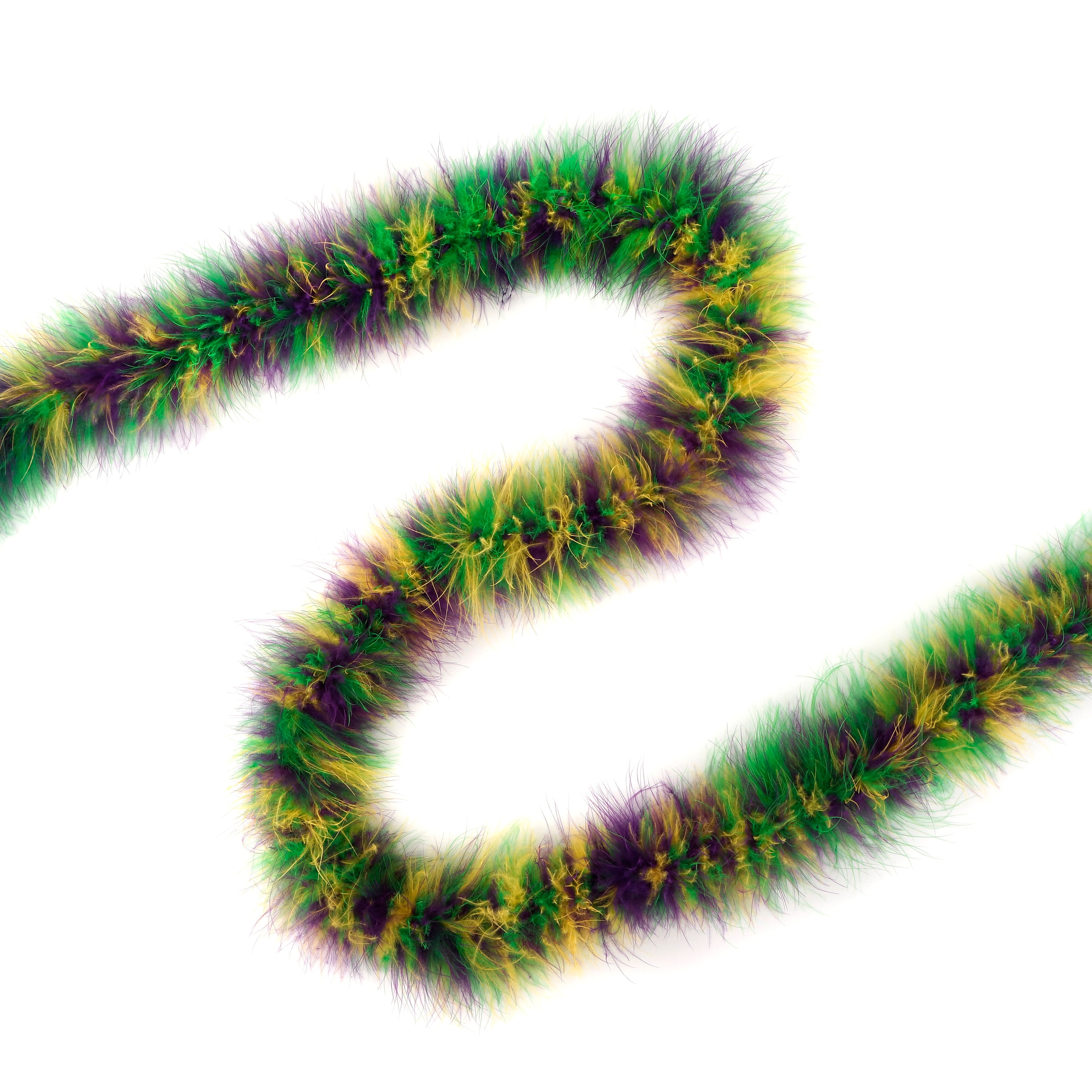 Mardi Gras Mix Marabou Feather Boas 20 Grams 2 Yards For DIY Art Crafts