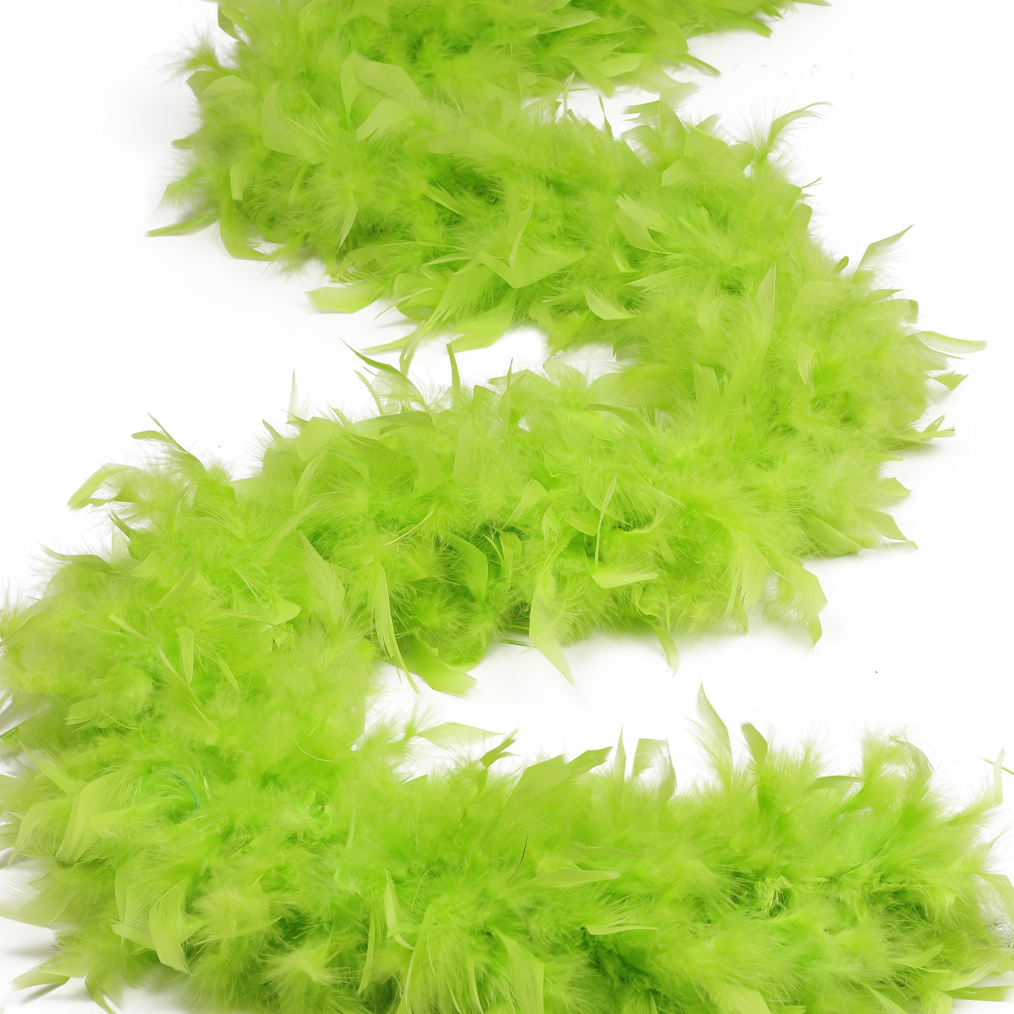 120 Gram Chandelle Feather Boa Lime Green 2 Yards for Party Etsy