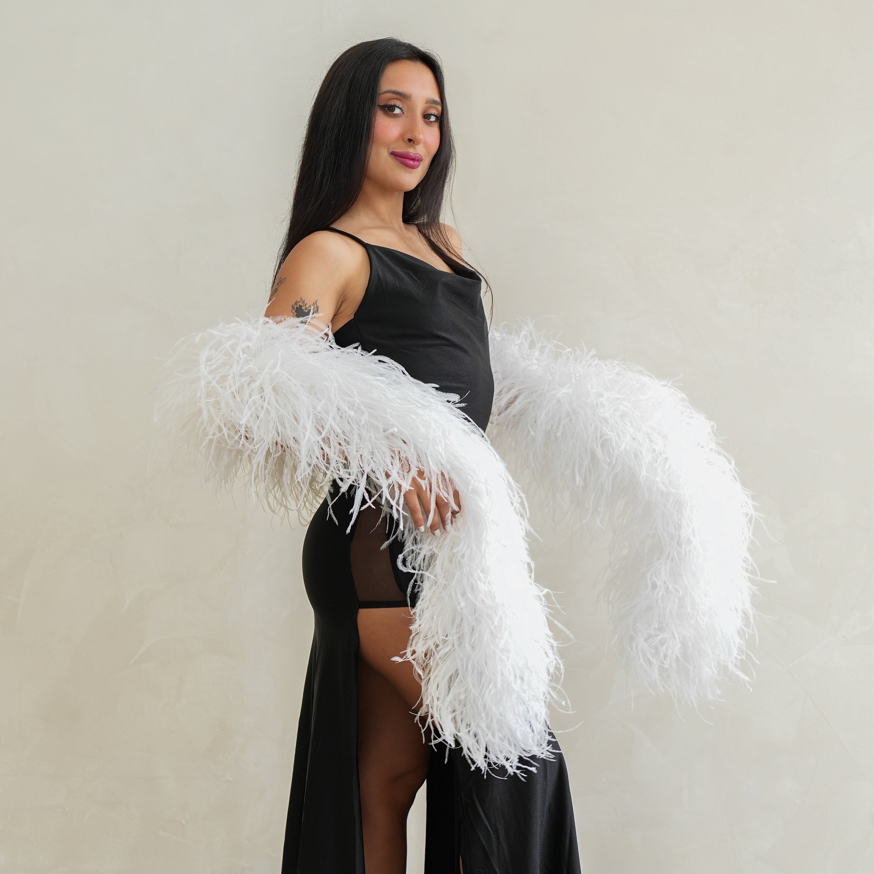 ostrich feather bra (BK×BK) ostrich feather bra (BK×BK) | KISHIDAMIKI