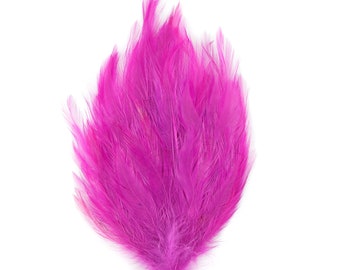 Very Berry Dyed Hackle Pads - Feather Patches For Arts & Crafts, DIY Fascinators, Millinery, Fashion, Costume and Carnival Design ZUCKER®