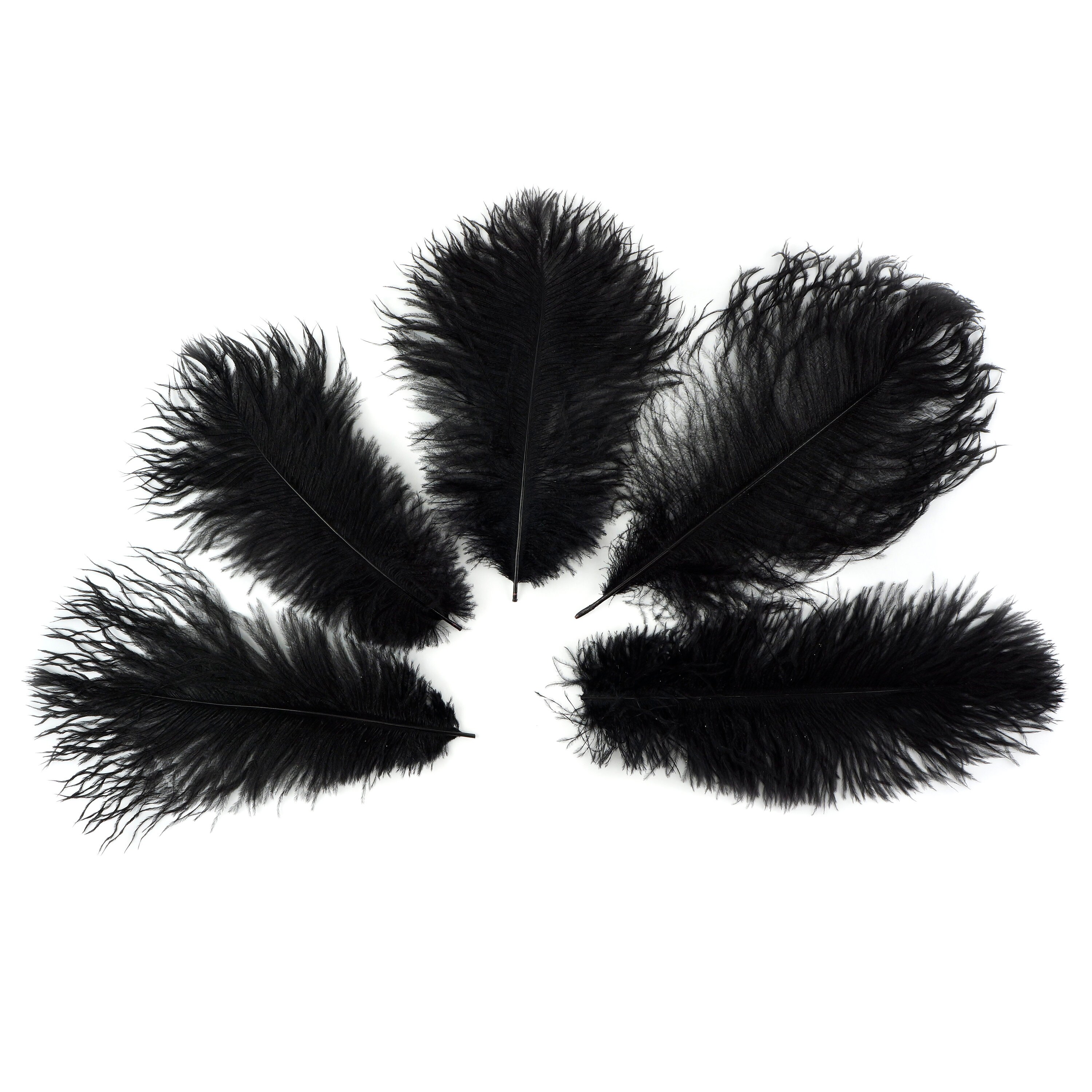 Ostrich Feathers 912 BLACK Ostrich Drabs Centerpiece Etsy