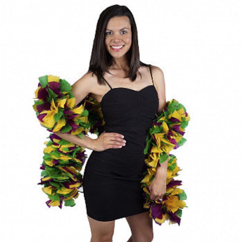 mardi gras feather boa bulk