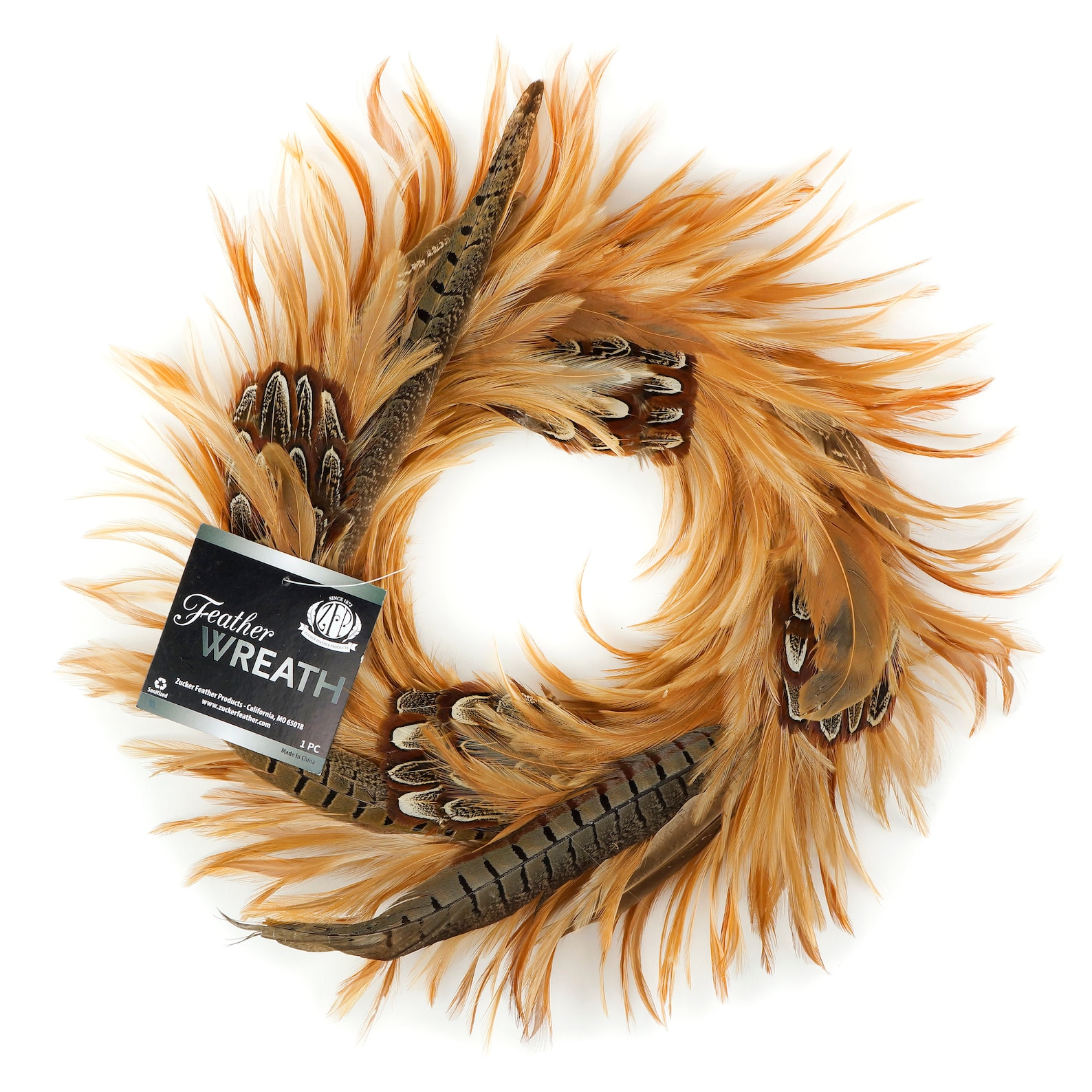 Decorative Wreath Natural Pheasant Feather Wreath - Etsy