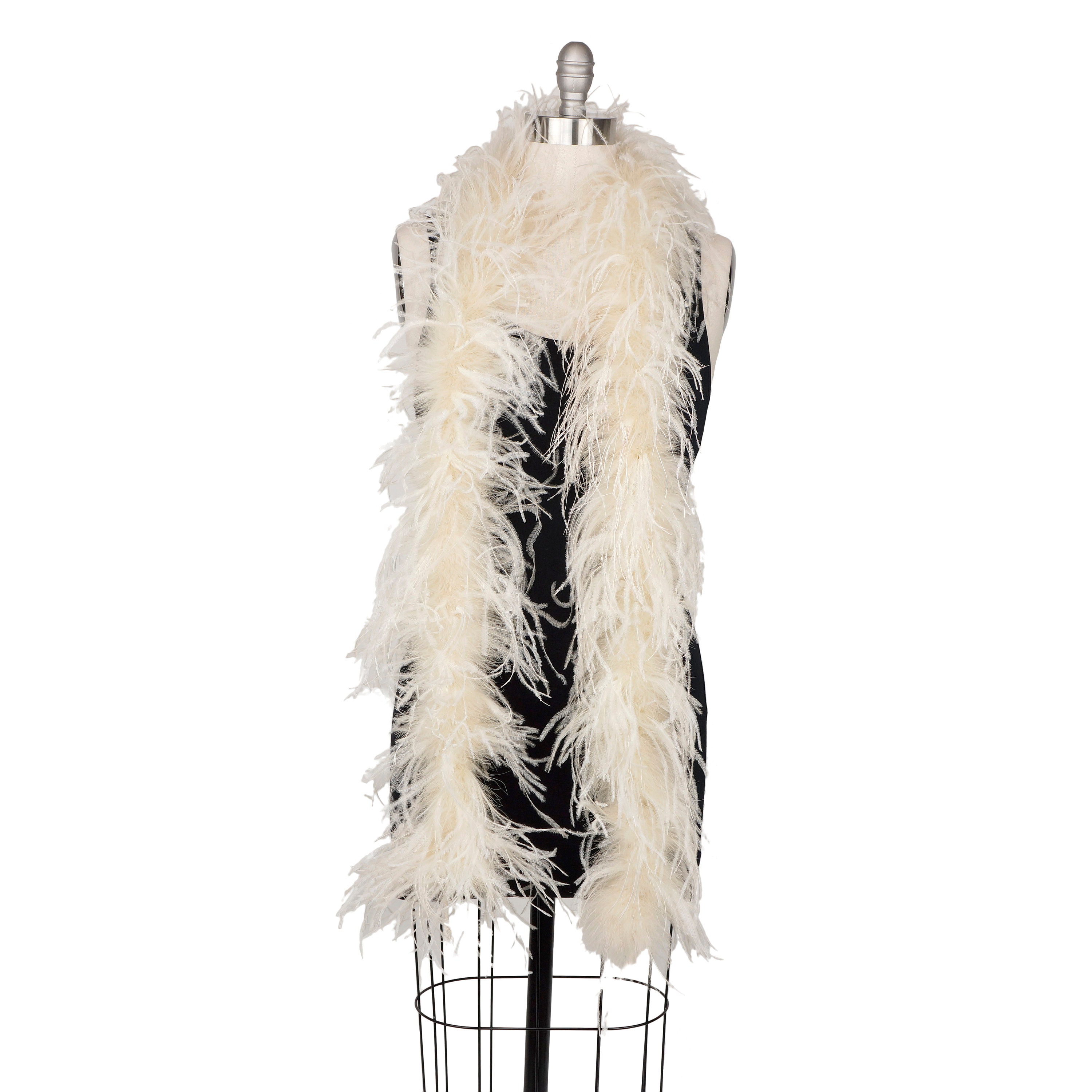 Red 2 Ply Ostrich Feather Medium weight Boa Costume Dress Halloween 2 Yards