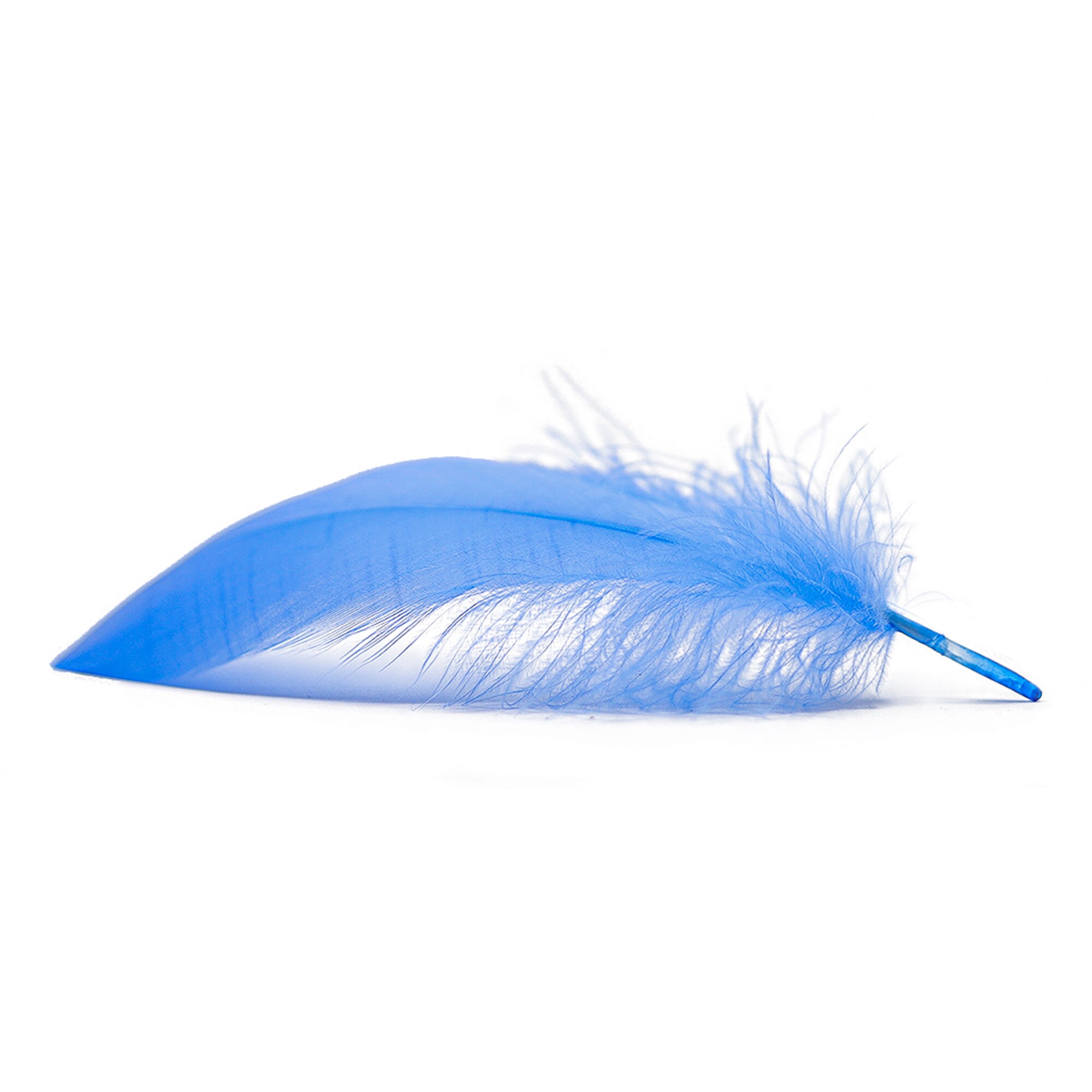 Light Blue Goose Satinette Craft Feathers - Mini Pkg