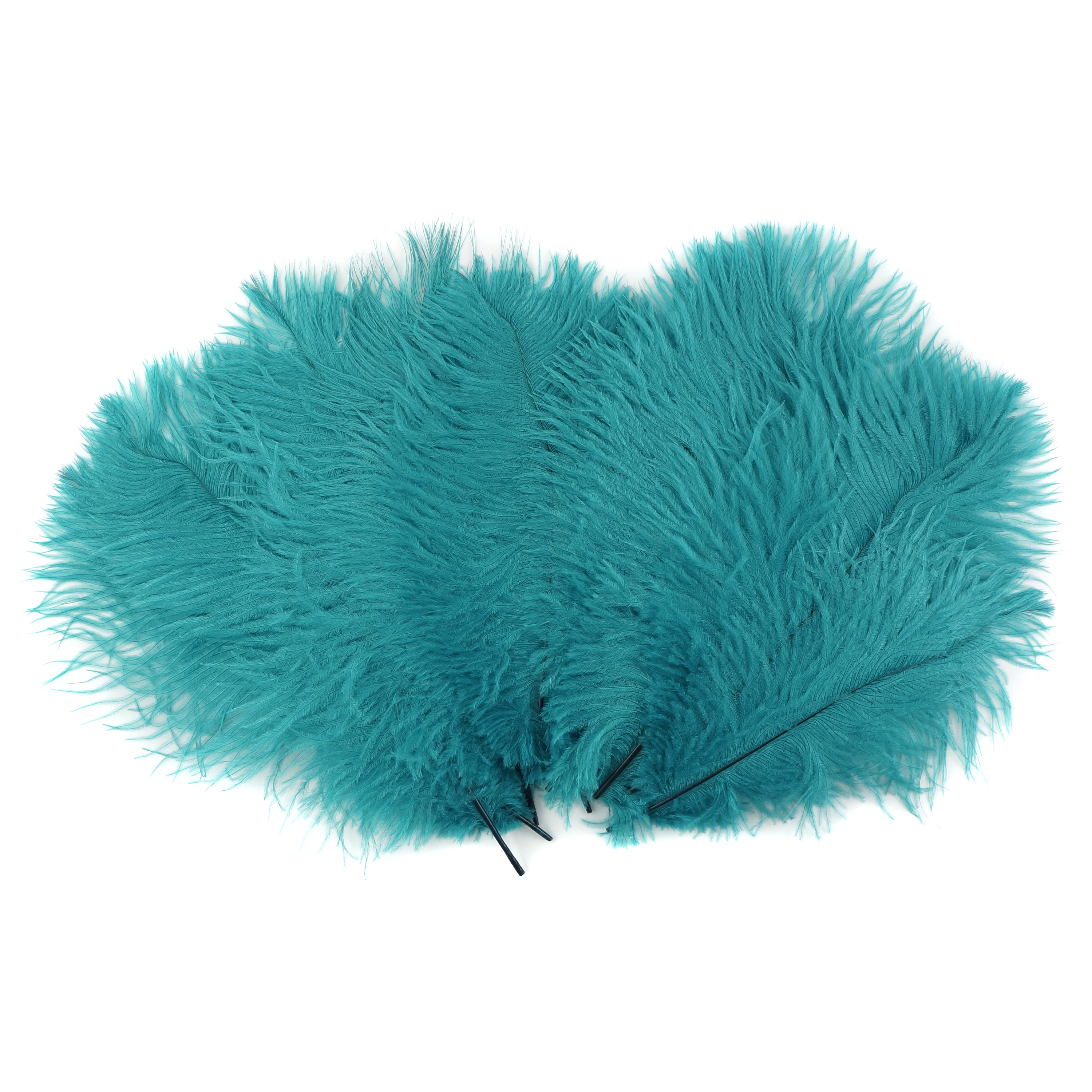 Ostrich Feathers 9-12 Dark AQUA, Ostrich Drabs, Centerpiece Floral ...