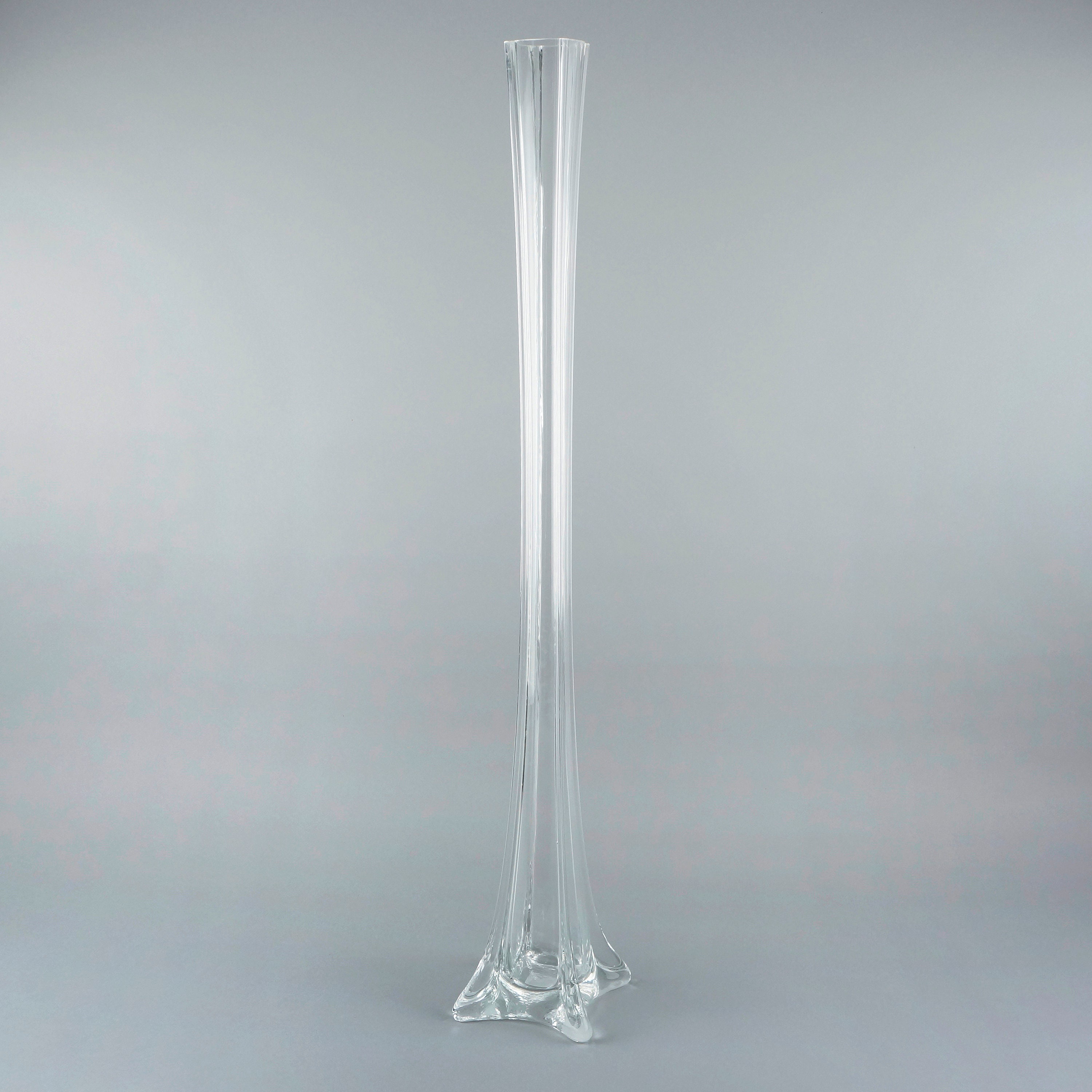 Eiffel Tower Vase CLEAR 24 Floral Vase for Feather Centerpieces