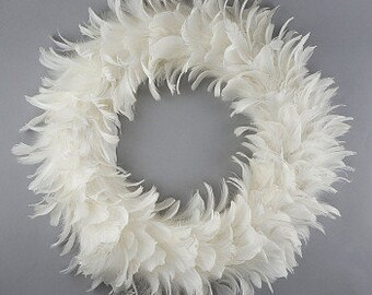xllLU White Feather Wreath Christmas Day Wedding Party Photo Props Outdoor Garden Living Room Office Household Decorations