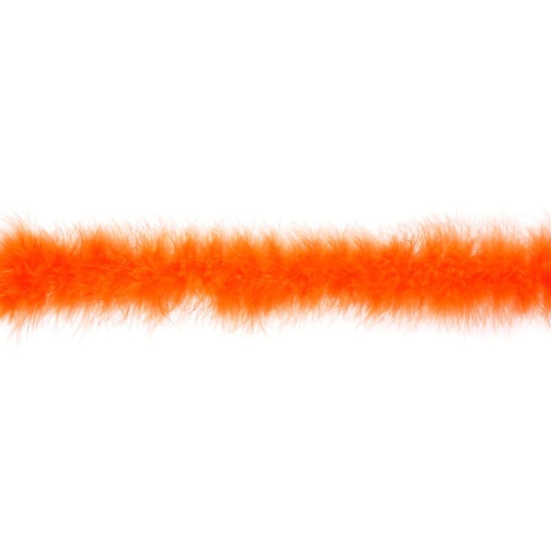 2 Yards For DIY Kids Art Crafts Carnival /& Halloween Costume Design ZUCKER\u00ae 15 Gram Orange Marabou Boa Marabou Feather Craft Boas