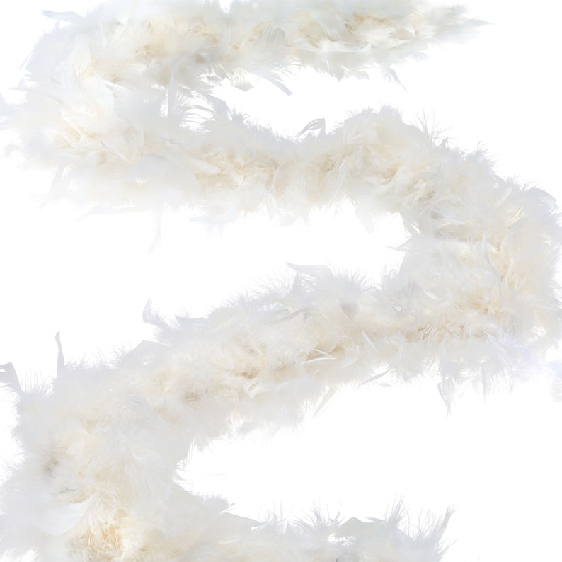 Halloween Dancing Ivory 2 Yards For Party Favors Costume ZUCKER\u00ae 60 Gram Chandelle Feather Boa Wedding Kids Craft /& Dress Up