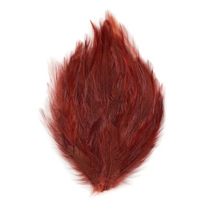 COPPER Dyed Hackle Pads - Feather Patches For Arts & Crafts, DIY Fascinators, Millinery, Fashion, Costume and Carnival Design ZUCKER®