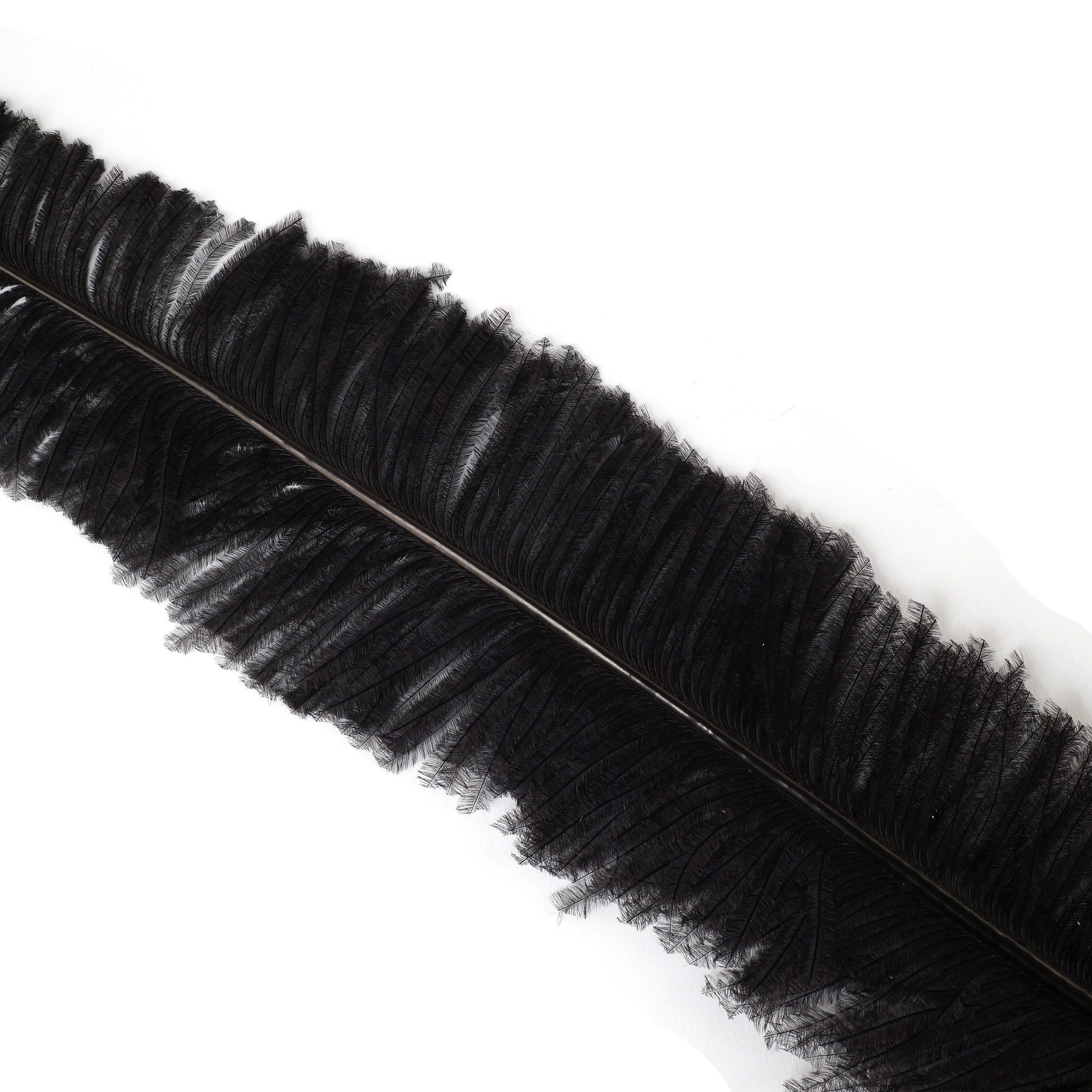 Ostrich Nandu Feathers, Black Ostrich Feather Nandus 1324, Wholesale