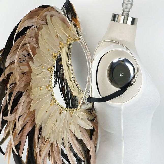 22 Colors Feather Fringe, 1 Yd Parried Goose Feather Fringe For DIY Art