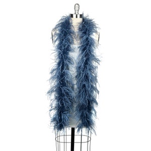 2 Ply Ostrich Feather Boa TWILIGHT 2 Yards For Fashion, Accessory, Halloween, Costume Design, Dress Up, Dancing, Stage Performance ZUCKER®