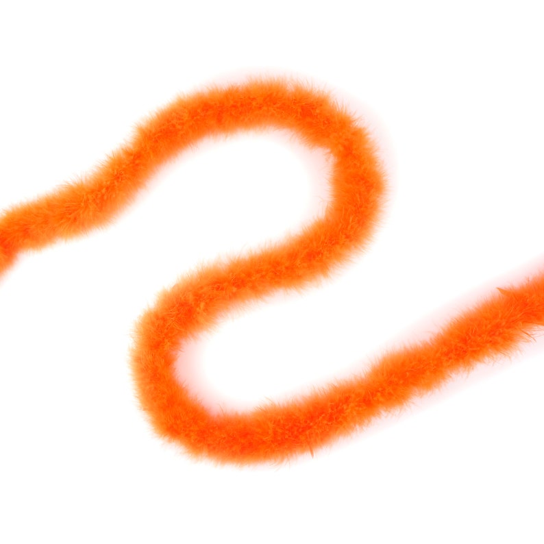 2 Yards For DIY Kids Art Crafts Carnival /& Halloween Costume Design ZUCKER\u00ae 15 Gram Orange Marabou Boa Marabou Feather Craft Boas