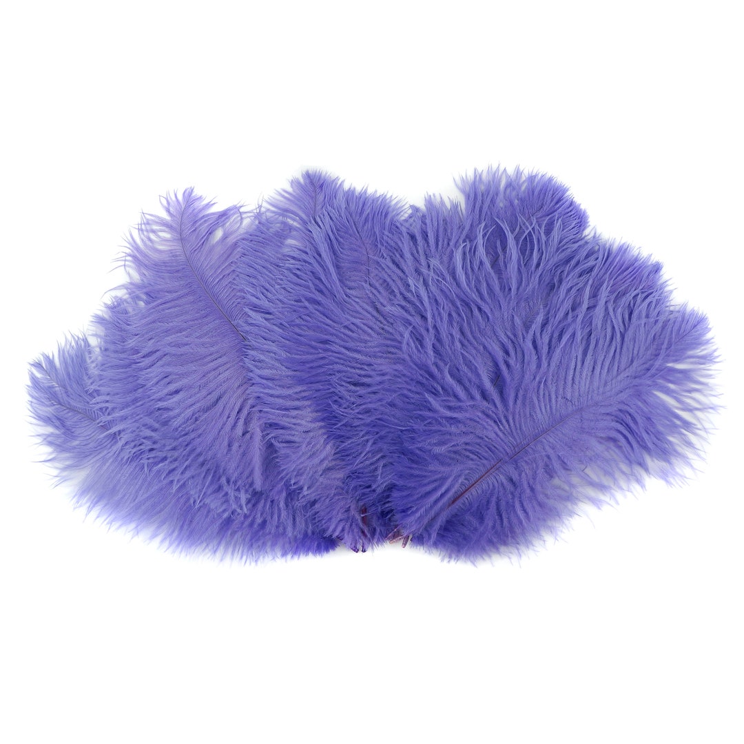 Ostrich Feathers 9-12 LAVENDER Ostrich Drabs - Etsy