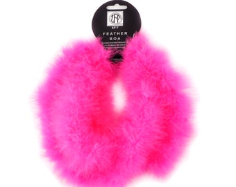 Marabou Feather Craft Boas, 15 Gram Pink Orient Marabou Boa, 2 Yards For DIY Kids Art Crafts, Carnival & Halloween Costume Design ZUCKER®