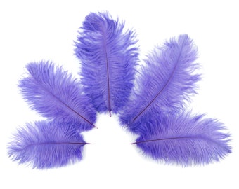 Bulk Ostrich Feathers 4-8" LAVENDER, Mini Ostrich Drabs, Bouquets, Boutonnieres, Small Centerpieces ZUCKER® Dyed and Sanitized USA