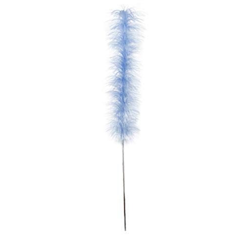 Faux Ostrich Feather Stems Blue Fake Ostrich Feathers Faux Etsy