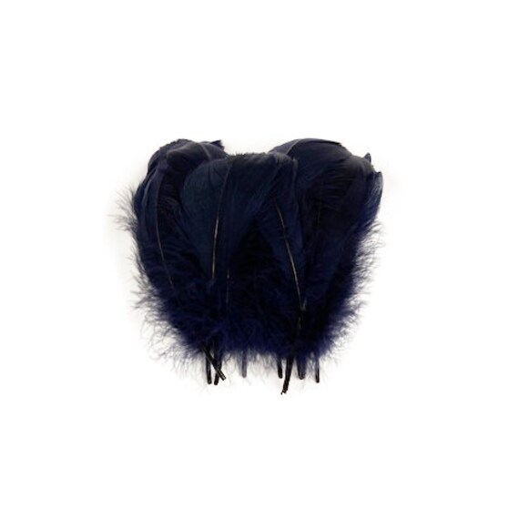 Bulk Goose Coquille Feathers Dyed - Regal - 1/4 lb for Sale