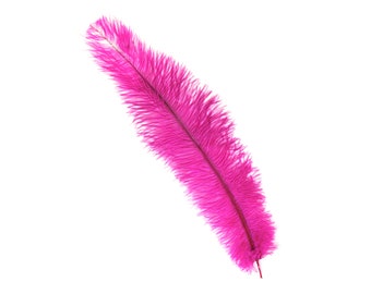 PINK 10-15" Ostrich Floss Feathers 50PCS For Floral Bouquets, Small Feather Centerpieces, Party Decor, Millinery, Costume Design ZUCKER®