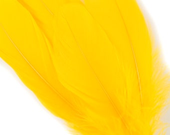 Gold Goose Feathers 6-8", Craft Supplies 200 pieces