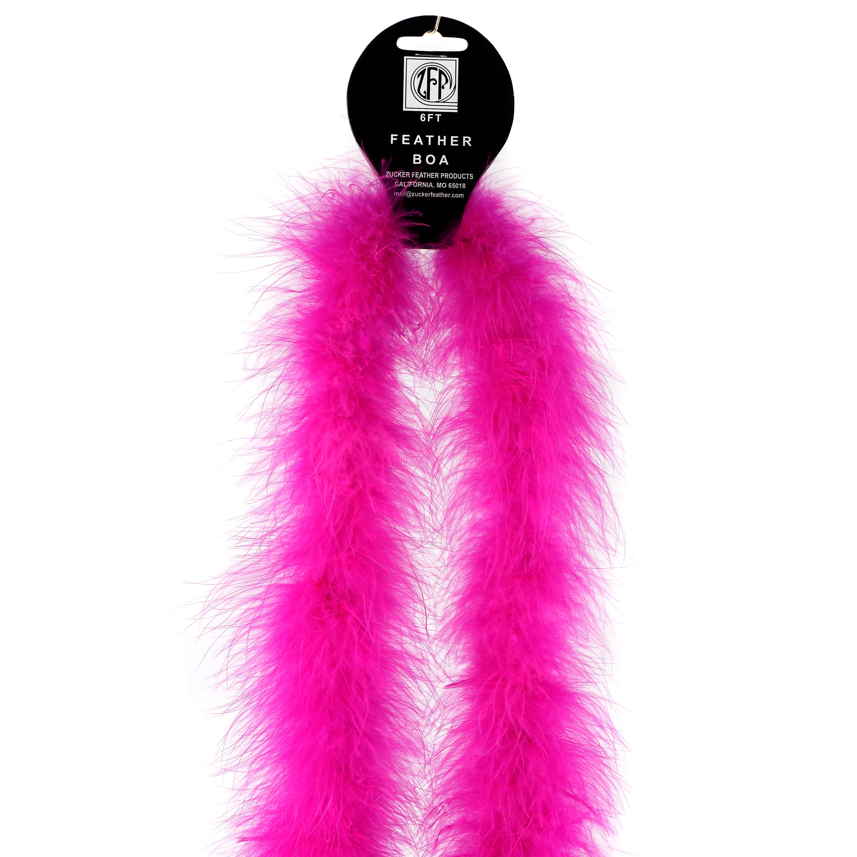PINK Marabou Boa, 2 Yards, Hot Pink Turkey Heavy Weight Marabou Feather