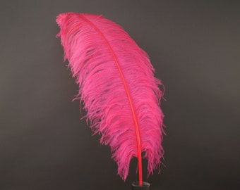 X-Large Ostrich Feathers 24-30", 1 to 25 Pieces, Pink ORIENT, For Wedding Centerpieces, Party Decor, Millinery, Carnival, Costume ZUCKER®