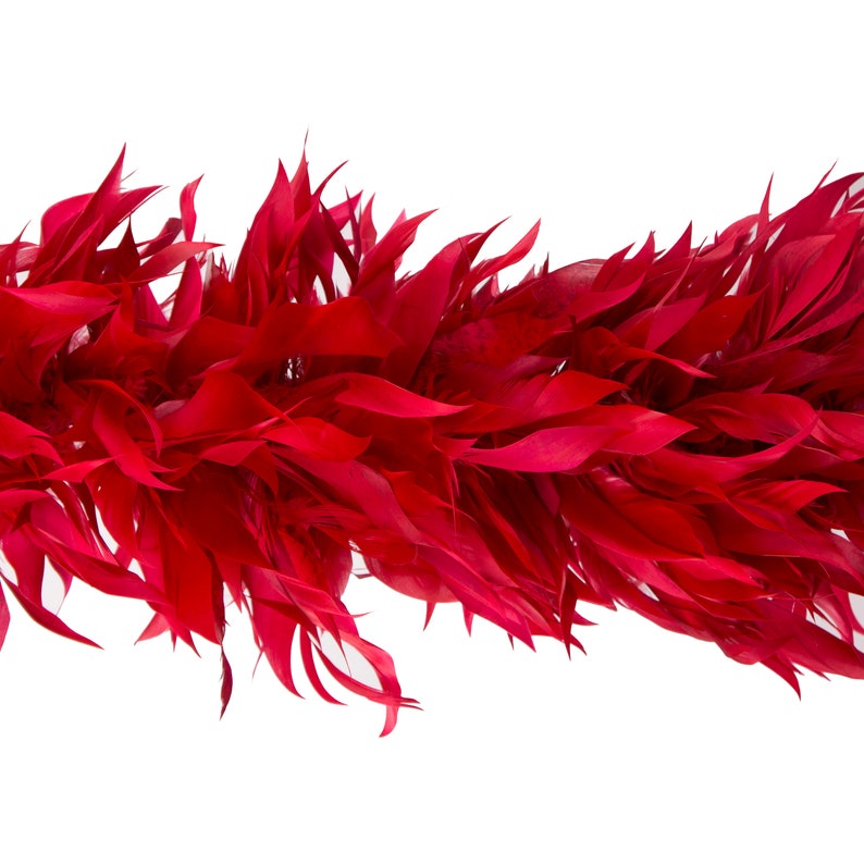 Fancy Feather Boa Red Goose Feather Boa 2 Yards for Party Etsy