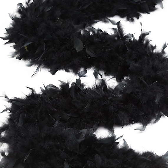 2 Yards - Snow White Heavy Weight Chandelle Feather Boa | 80 Gram