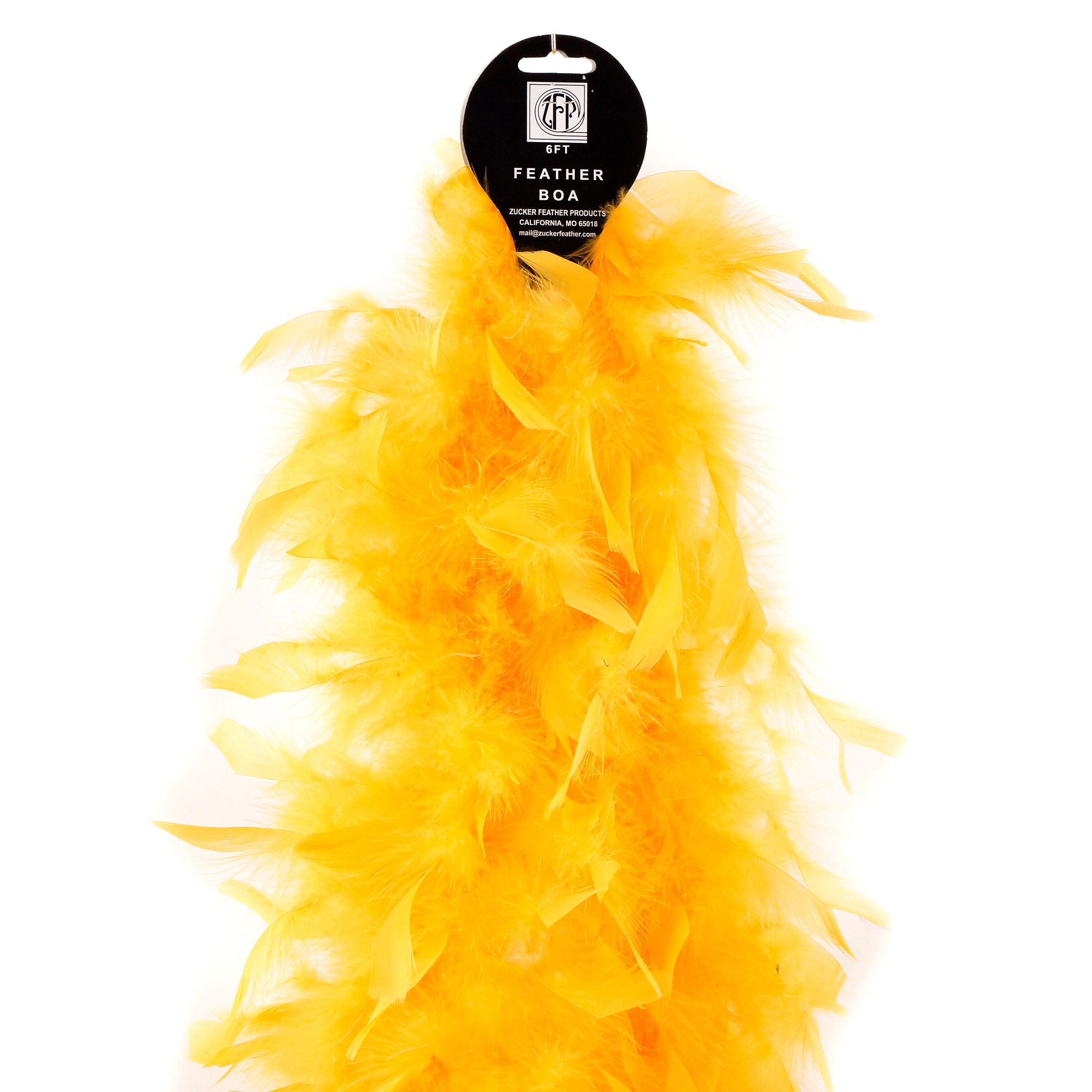 40 Gram Chandelle Feather Boa GOLD 2 Yards For Party Favors, Kids