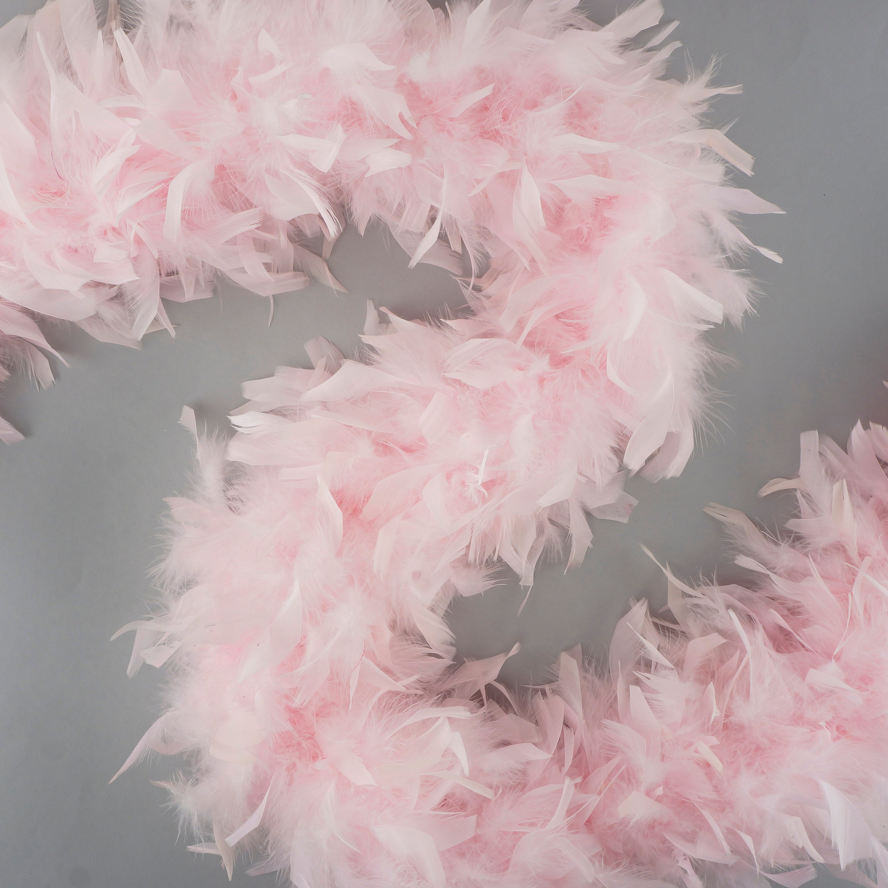 120 Gram Chandelle Feather Boa Light Pink 2 Yards for Party Etsy