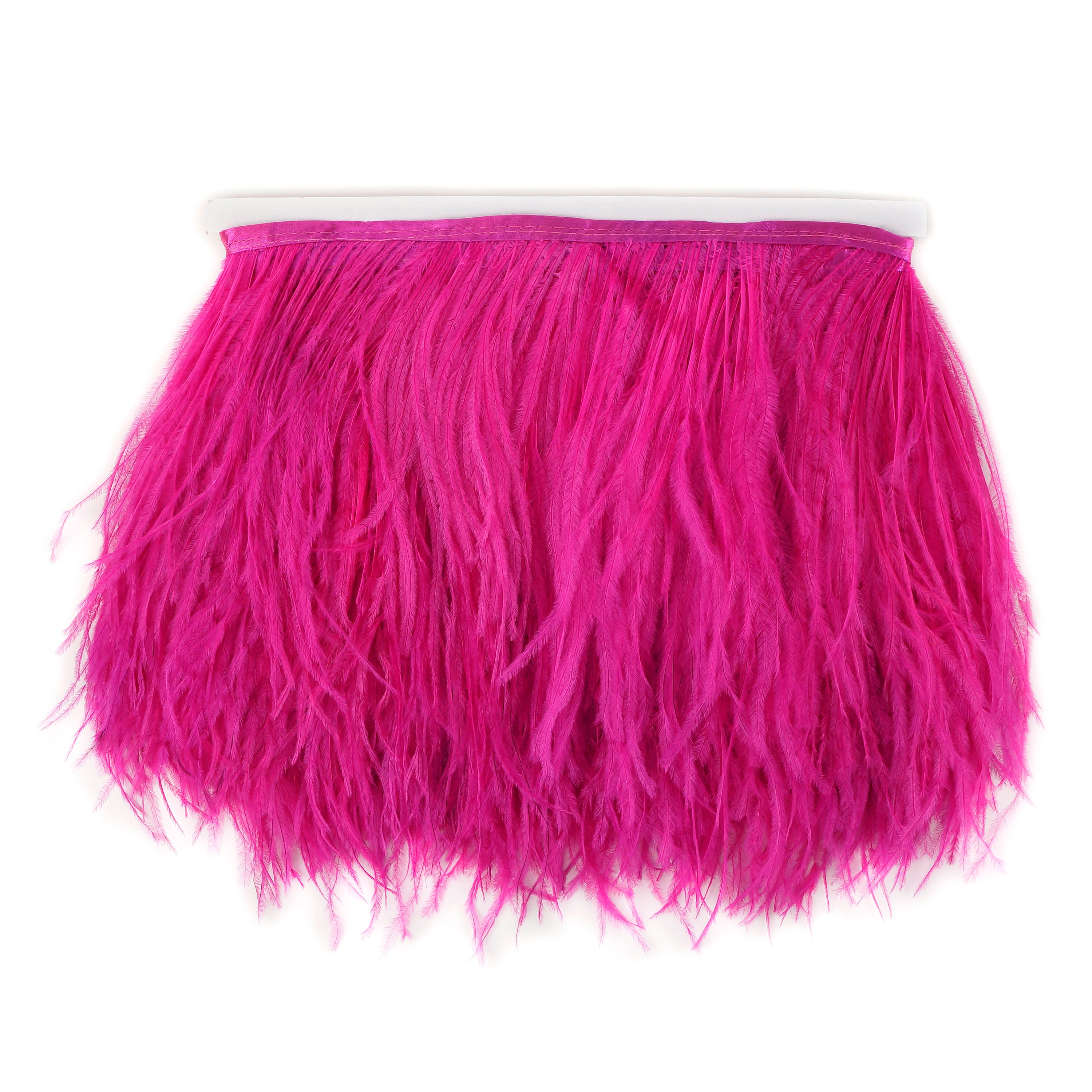 Ostrich Feather Fringe by YARD, SHOCKING PINK - For Bridal, Carnival ...