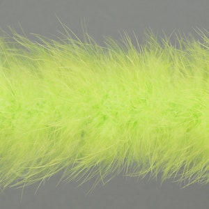 LIME Marabou Feather Boas 20 Grams 2 Yards For DIY Art Crafts Carnival Fashion Halloween Costume Design Home Decor ZUCKER®