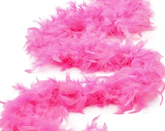60 Gram Chandelle Feather Boa, Pink Orient 2 Yards For Party Favors, Kids Craft & Dress Up, Dancing, Wedding, Halloween, Costume ZUCKER®