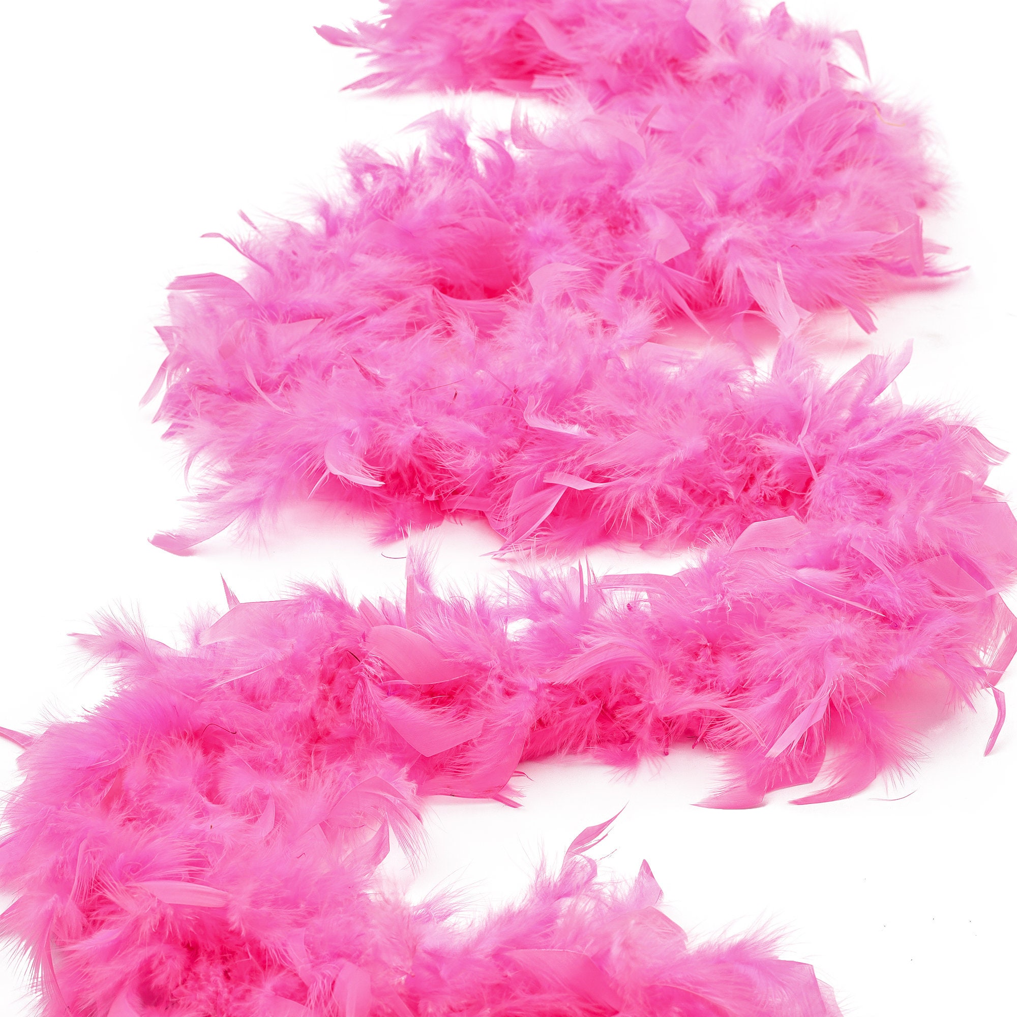 Zucker Heavy Weight Chandelle Feather Boa Solid Colors - Pink Orient