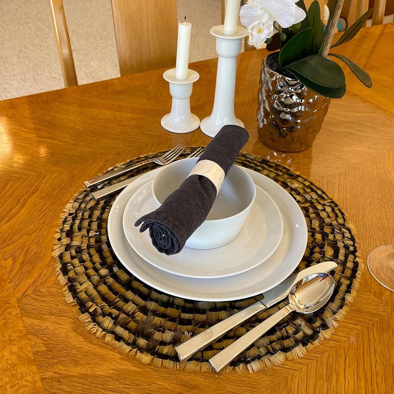 Zucker Pheasant Feather Placemat - Thumbnail 4